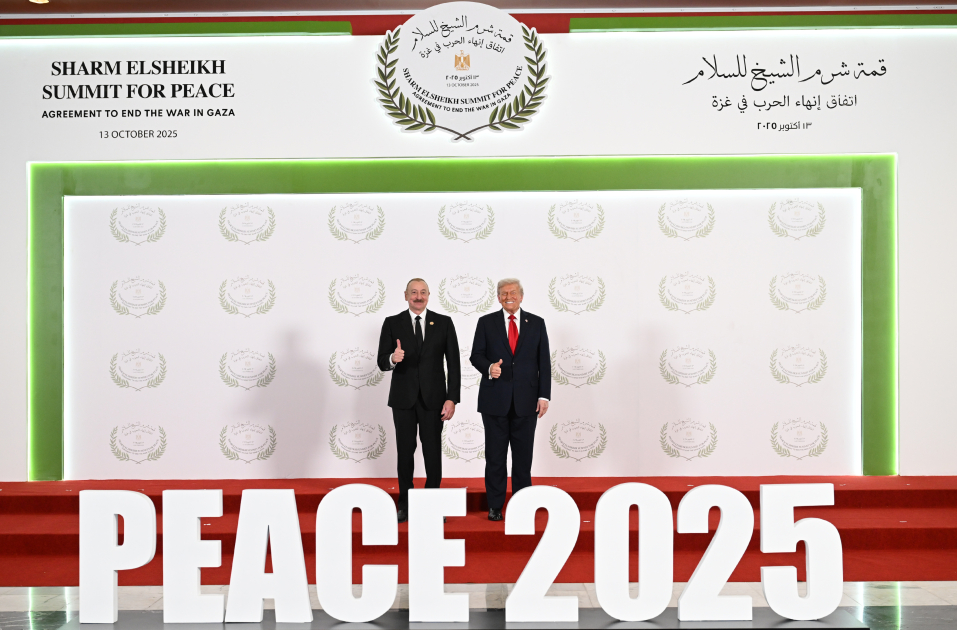 President Ilham Aliyev participates in Middle East Peace Summit (PHOTO/VIDEO)