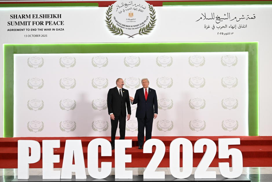 President Ilham Aliyev participates in Middle East Peace Summit (PHOTO/VIDEO)