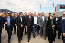 Azerbaijan, Russia, Iran viewing key infrastructure of North-South int'l corridor (PHOTO)