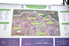 Azerbaijan, Russia, Iran viewing key infrastructure of North-South int'l corridor (PHOTO)