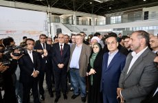 Azerbaijan, Russia, Iran viewing key infrastructure of North-South int'l corridor (PHOTO)