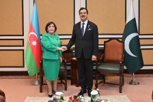 Speaker of Azerbaijani Parliament meets with chairman of Pakistan Senate (PHOTO)