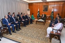 President of Pakistan hosts Speakers of Azerbaijani and Turkish Parliaments (PHOTO)