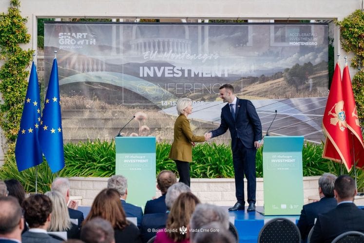 Von der Leyen, Spajić launch EU-Montenegro investment conference
