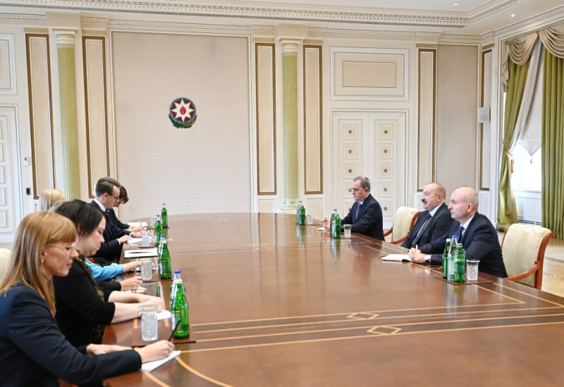 President Ilham Aliyev receives delegation led by OSCE Chairperson-in-Office (PHOTO)