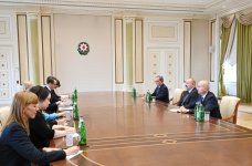 President Ilham Aliyev receives delegation led by OSCE Chairperson-in-Office (PHOTO)