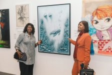 Leyla Aliyeva and Arzu Aliyeva attend opening of MAMA Mother Nature int'l art exhibition in Berlin (PHOTO)
