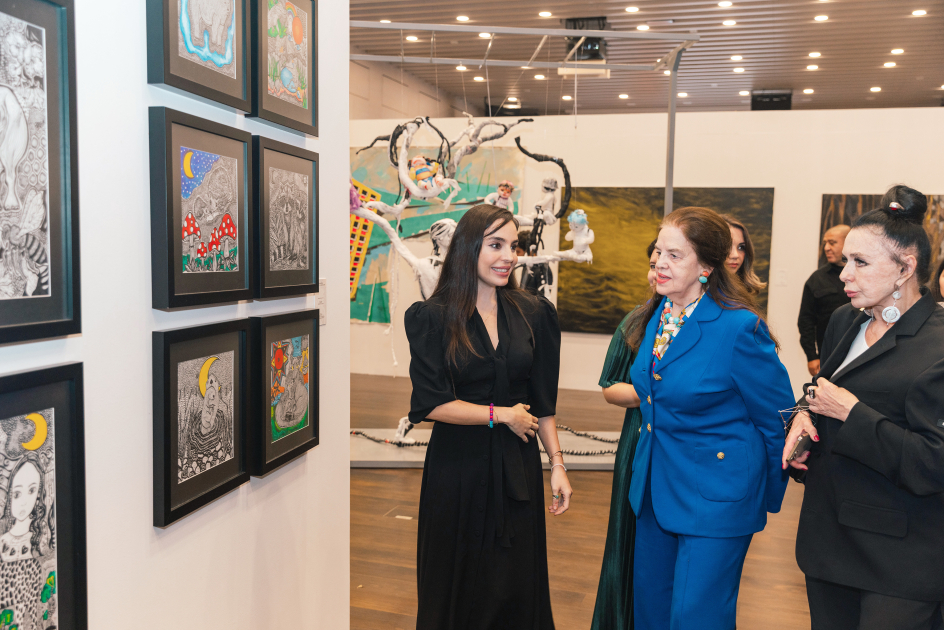 Leyla Aliyeva and Arzu Aliyeva attend opening of MAMA Mother Nature int'l art exhibition in Berlin (PHOTO)