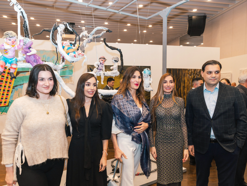 Leyla Aliyeva and Arzu Aliyeva attend opening of MAMA Mother Nature int'l art exhibition in Berlin (PHOTO)