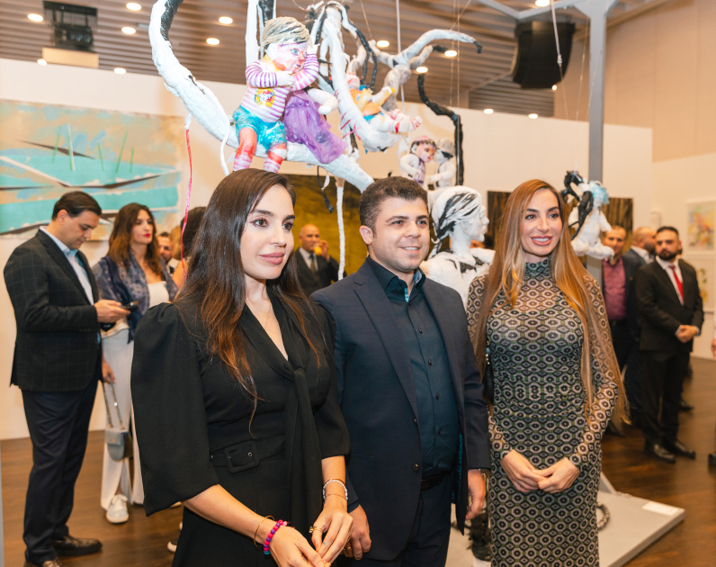 Leyla Aliyeva and Arzu Aliyeva attend opening of MAMA Mother Nature int'l art exhibition in Berlin (PHOTO)