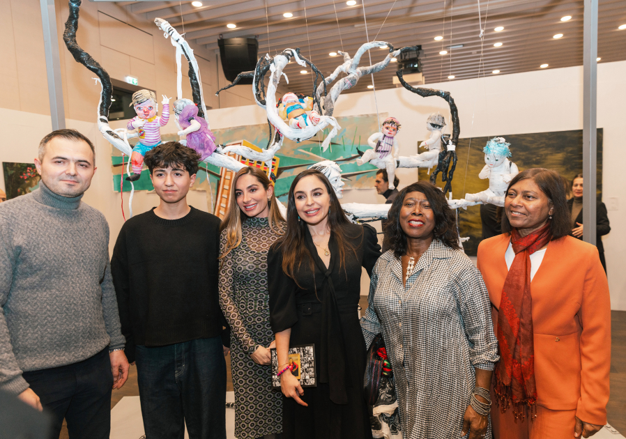 Leyla Aliyeva and Arzu Aliyeva attend opening of MAMA Mother Nature int'l art exhibition in Berlin (PHOTO)