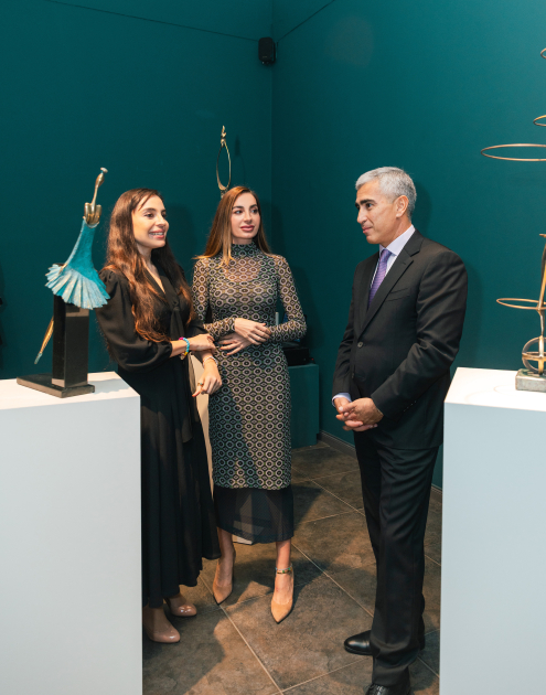 Leyla Aliyeva and Arzu Aliyeva attend opening of MAMA Mother Nature int'l art exhibition in Berlin (PHOTO)