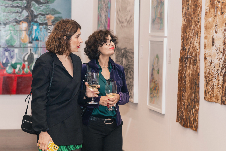 Leyla Aliyeva and Arzu Aliyeva attend opening of MAMA Mother Nature int'l art exhibition in Berlin (PHOTO)