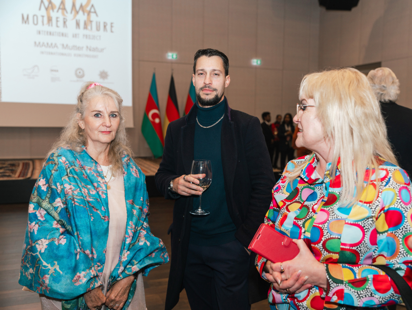 Leyla Aliyeva and Arzu Aliyeva attend opening of MAMA Mother Nature int'l art exhibition in Berlin (PHOTO)
