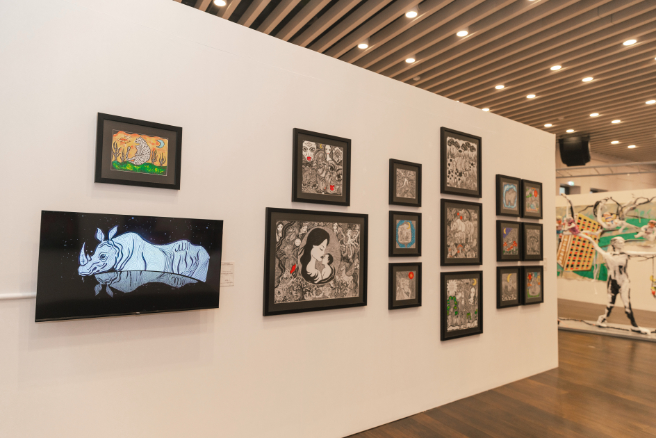 Leyla Aliyeva and Arzu Aliyeva attend opening of MAMA Mother Nature int'l art exhibition in Berlin (PHOTO)