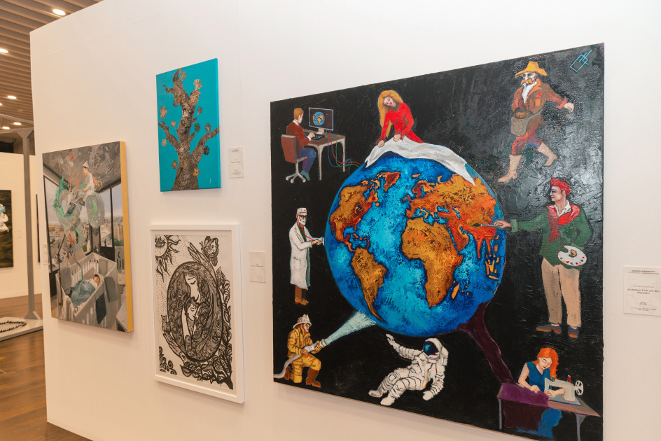 Leyla Aliyeva and Arzu Aliyeva attend opening of MAMA Mother Nature int'l art exhibition in Berlin (PHOTO)