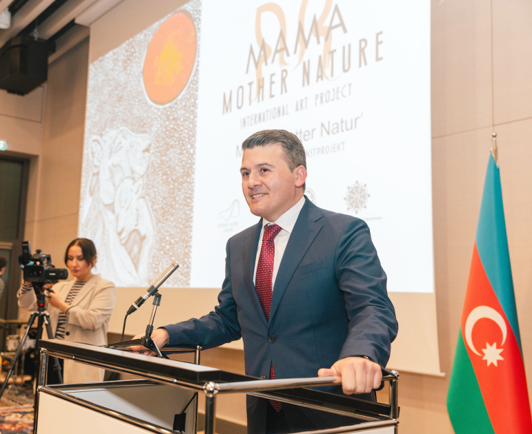 Leyla Aliyeva and Arzu Aliyeva attend opening of MAMA Mother Nature int'l art exhibition in Berlin (PHOTO)