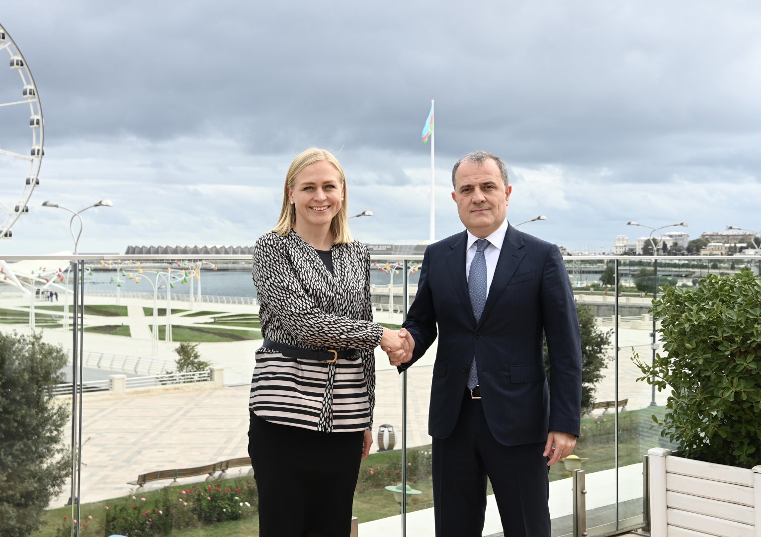 Azerbaijani foreign minister meets with OSCE chairperson-in-office (PHOTO)
