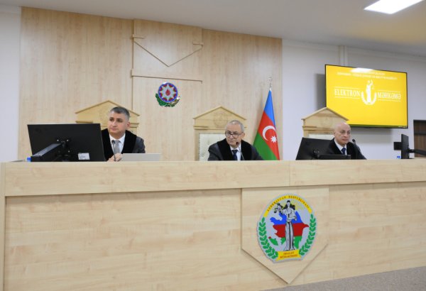 Documents on damage to economy and environment from Armenian armed forces' occupation of Azerbaijani territories examined in court (PHOTO)