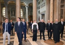 First VP Mehriban Aliyeva inspects restoration progress at Basilica of Saint Paul Outside Walls in Vatican (PHOTO/VIDEO)