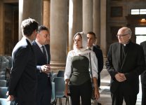 First VP Mehriban Aliyeva inspects restoration progress at Basilica of Saint Paul Outside Walls in Vatican (PHOTO/VIDEO)
