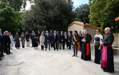 First VP Mehriban Aliyeva attends opening ceremony of restoration project for Catacombs of Saint Commodus in Vatican (PHOTO/VIDEO)