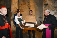 First VP Mehriban Aliyeva attends opening ceremony of restoration project for Catacombs of Saint Commodus in Vatican (PHOTO/VIDEO)
