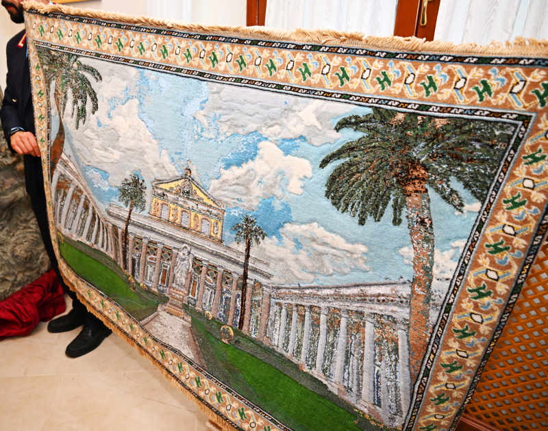 First VP Mehriban Aliyeva meets with Archpriest of Papal Basilica of Saint Paul Outside Walls in Vatican (PHOTO/VIDEO)