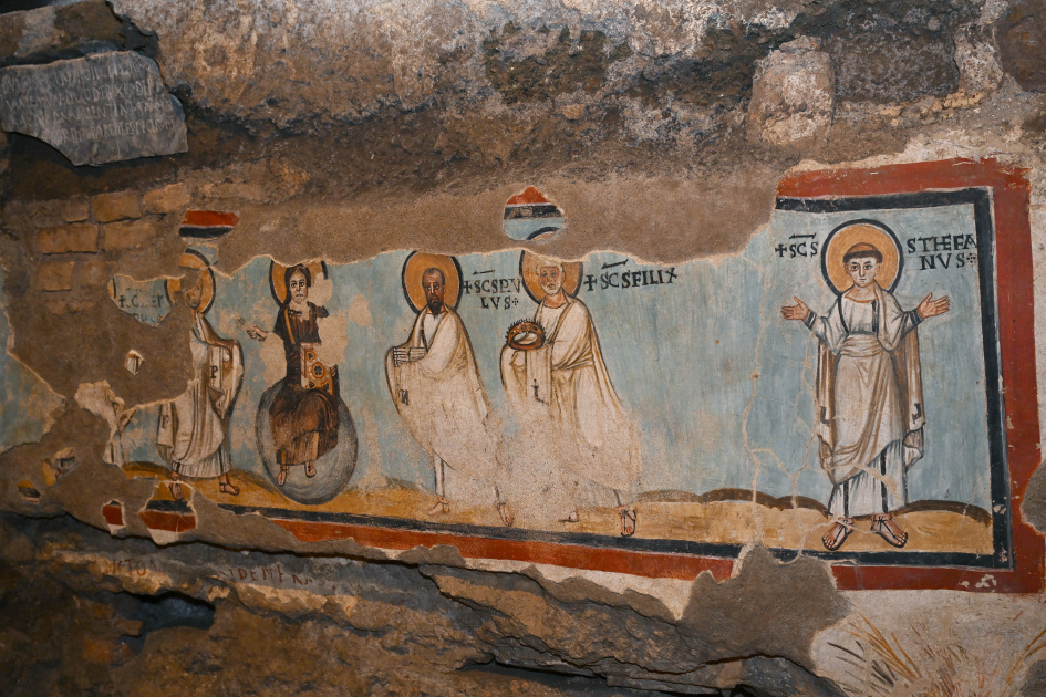 First VP Mehriban Aliyeva attends opening ceremony of restoration project for Catacombs of Saint Commodus in Vatican (PHOTO/VIDEO)