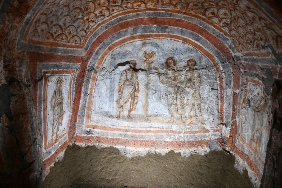 First VP Mehriban Aliyeva attends opening ceremony of restoration project for Catacombs of Saint Commodus in Vatican (PHOTO/VIDEO)