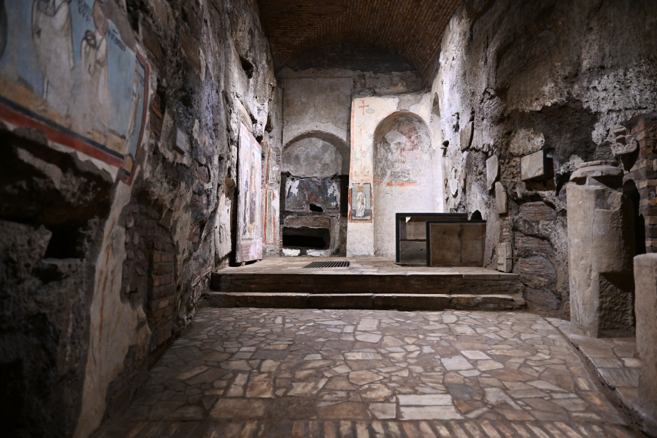 First VP Mehriban Aliyeva attends opening ceremony of restoration project for Catacombs of Saint Commodus in Vatican (PHOTO/VIDEO)