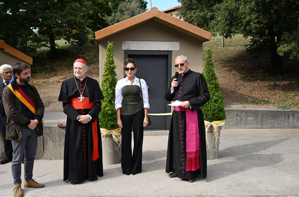 First VP Mehriban Aliyeva attends opening ceremony of restoration project for Catacombs of Saint Commodus in Vatican (PHOTO/VIDEO)