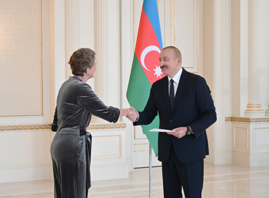 President Ilham Aliyev receives credentials of incoming ambassador of the Netherlands (PHOTO/VIDEO)