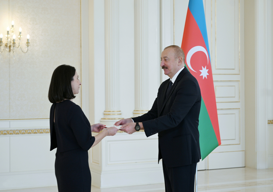 President Ilham Aliyev accepts credentials of newly appointed French ambassador (PHOTO/VIDEO)
