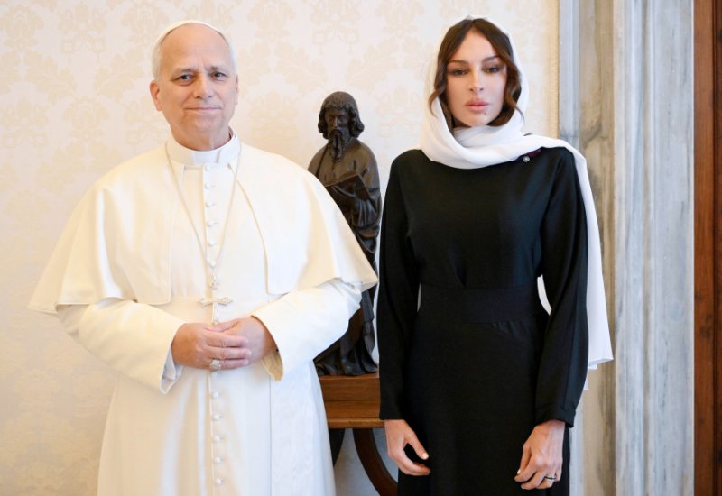 First VP Mehriban Aliyeva meets Pope Leo XIV (PHOTO/VIDEO)