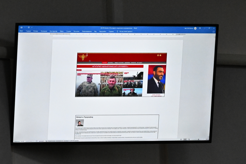 Calls by Armenian citizens against Azerbaijan's sovereignty and other criminal information examined in court (PHOTO)