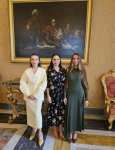 First VP Mehriban Aliyeva meets Pope Leo XIV (PHOTO/VIDEO)