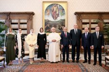 First VP Mehriban Aliyeva meets Pope Leo XIV (PHOTO/VIDEO)