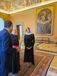 First VP Mehriban Aliyeva meets Pope Leo XIV (PHOTO/VIDEO)