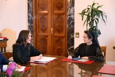 First VP Mehriban Aliyeva meets President of Vatican City State Governorate (PHOTO)