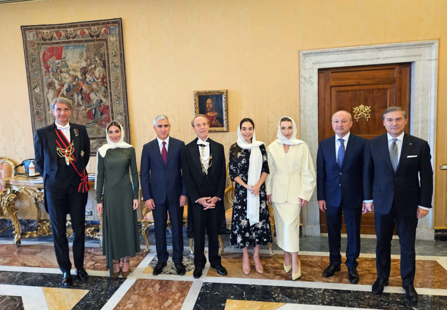 First VP Mehriban Aliyeva meets Pope Leo XIV (PHOTO/VIDEO)
