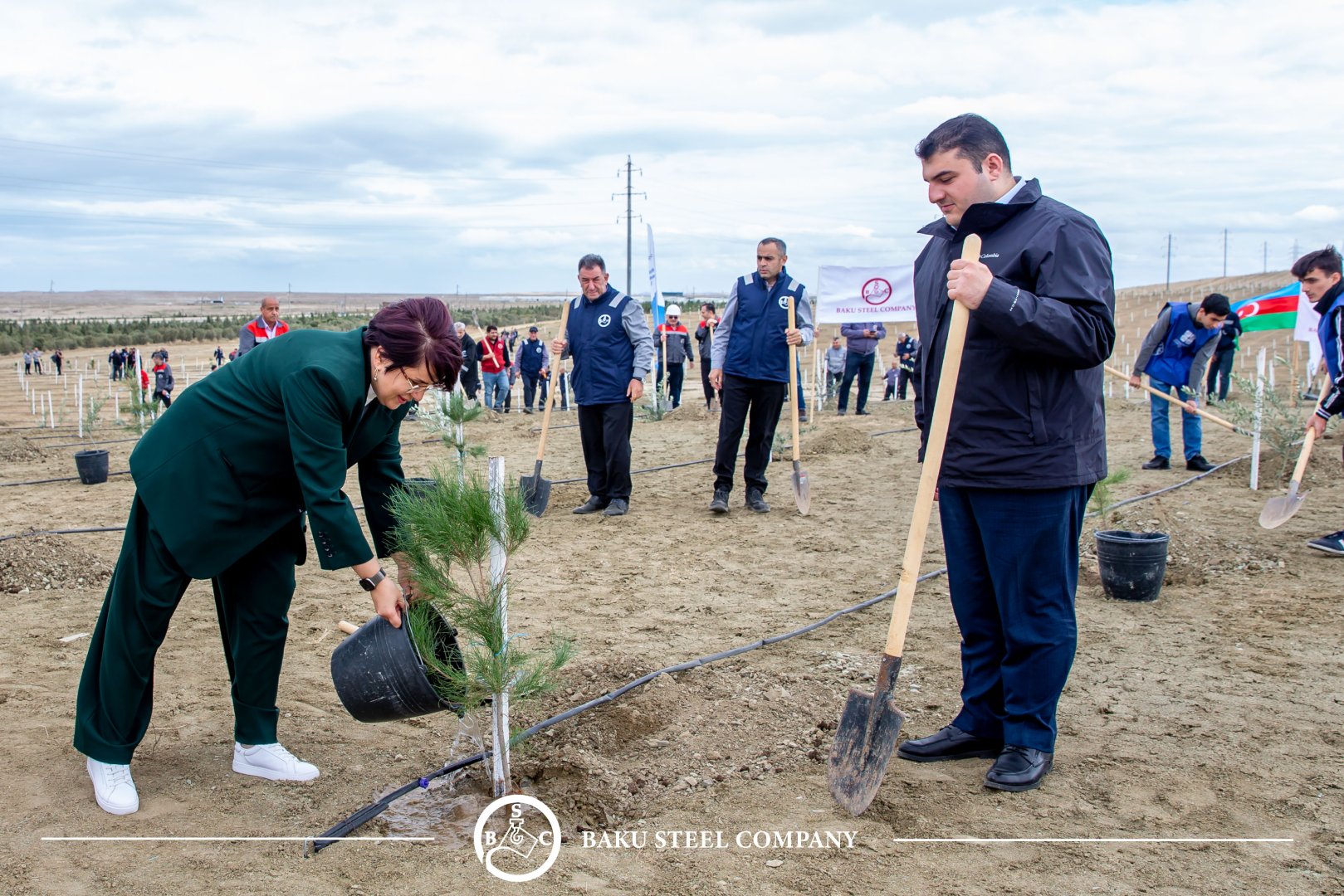 Baku Steel Company strengthens its contribution to environmental protection: about 3,000 trees planted (PHOTO)