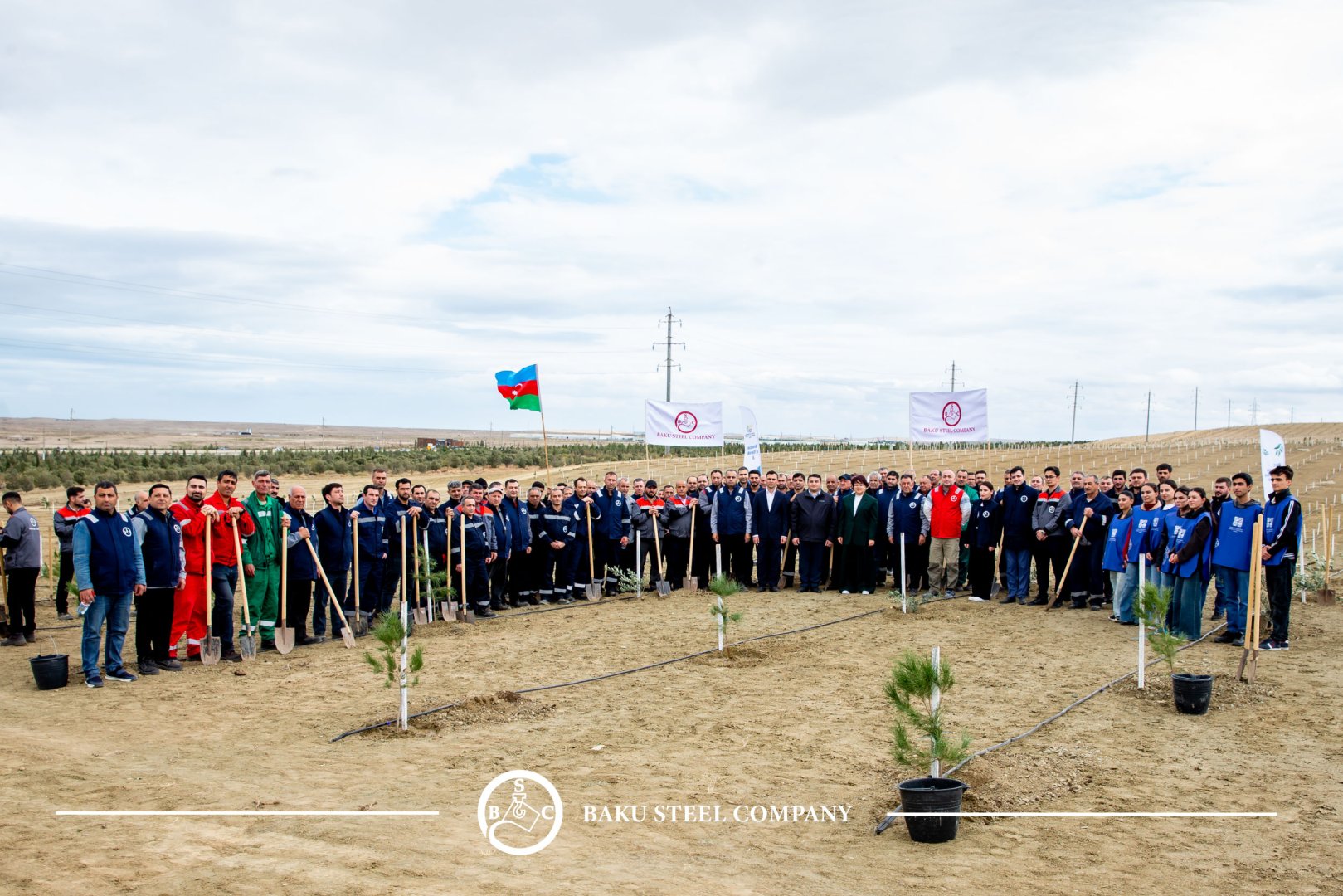Baku Steel Company strengthens its contribution to environmental protection: about 3,000 trees planted (PHOTO)