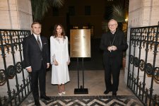 First VP Mehriban Aliyeva attends opening of administrative office of Embassy of Azerbaijan to the Holy See (PHOTO)