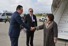 Azerbaijani parliament speaker arrives in Switzerland to participate in Assembly of Inter-Parliamentary Union (PHOTO)