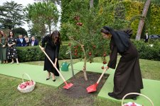 First VP Mehriban Aliyeva and family members attend tree planting ceremony in Vatican Gardens (PHOTO/VIDEO)