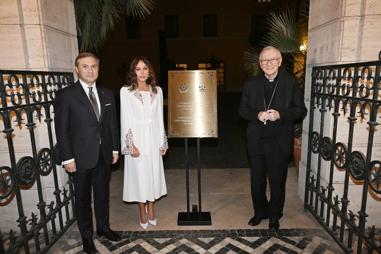 First VP Mehriban Aliyeva attends opening of administrative office of Embassy of Azerbaijan to the Holy See (PHOTO)