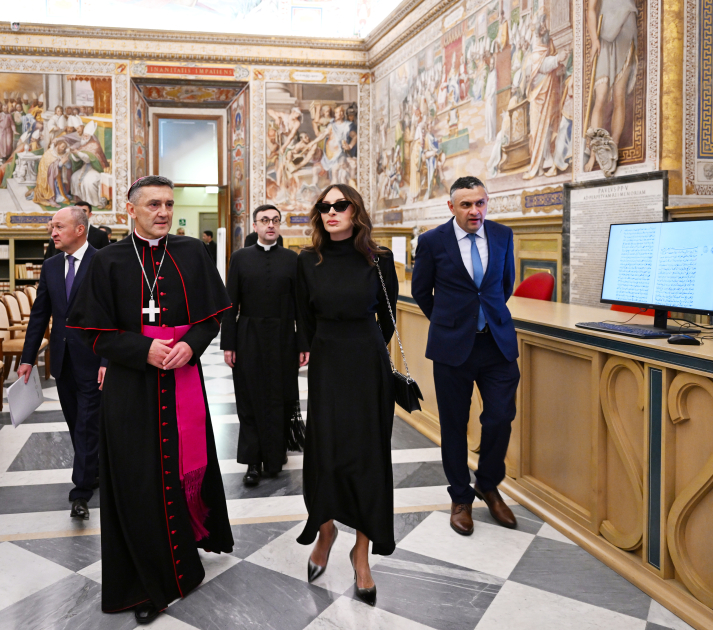 First VP Mehriban Aliyeva visits Vatican Apostolic Library (PHOTO/VIDEO)