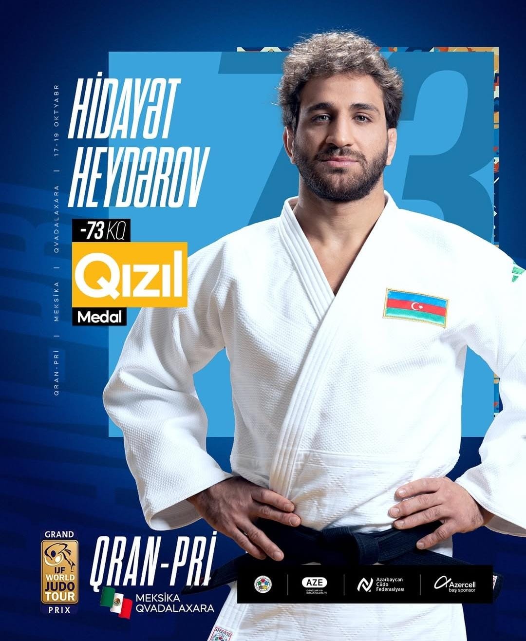 Azerbaijani judokas claim three medals at Guadalajara Grand Prix (PHOTO)