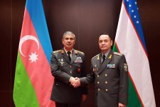 Azerbaijani defense minister visits Uzbekistan (PHOTO)